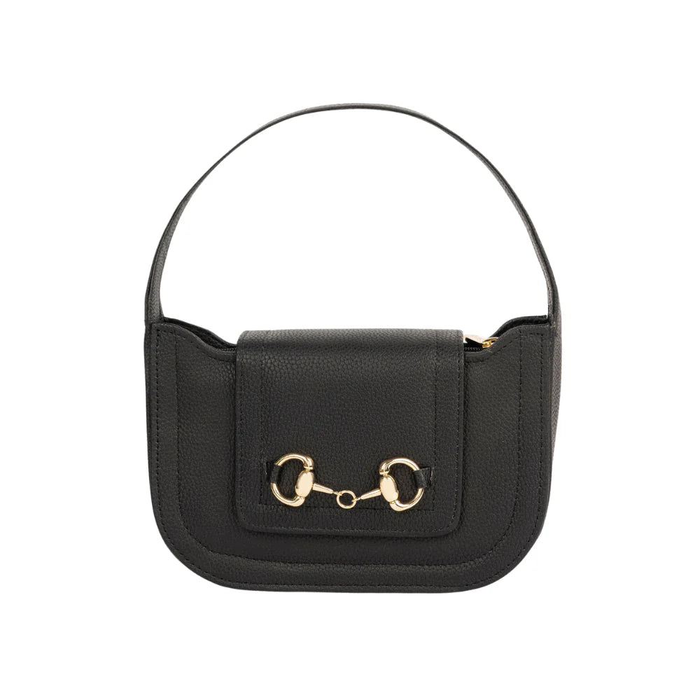 Classic Black Saddle Bag