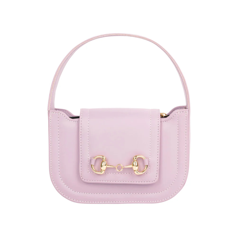 Classic Lilac Saddle Bag