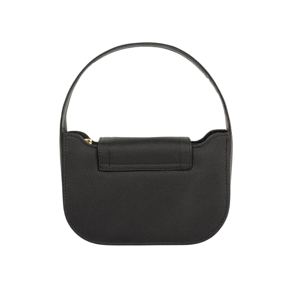 Classic Black Saddle Bag